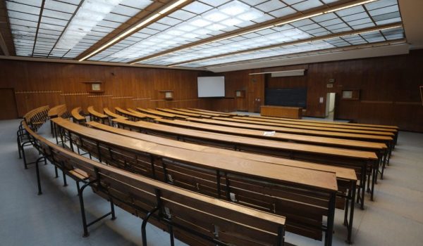 Interior of an auditorium at a university